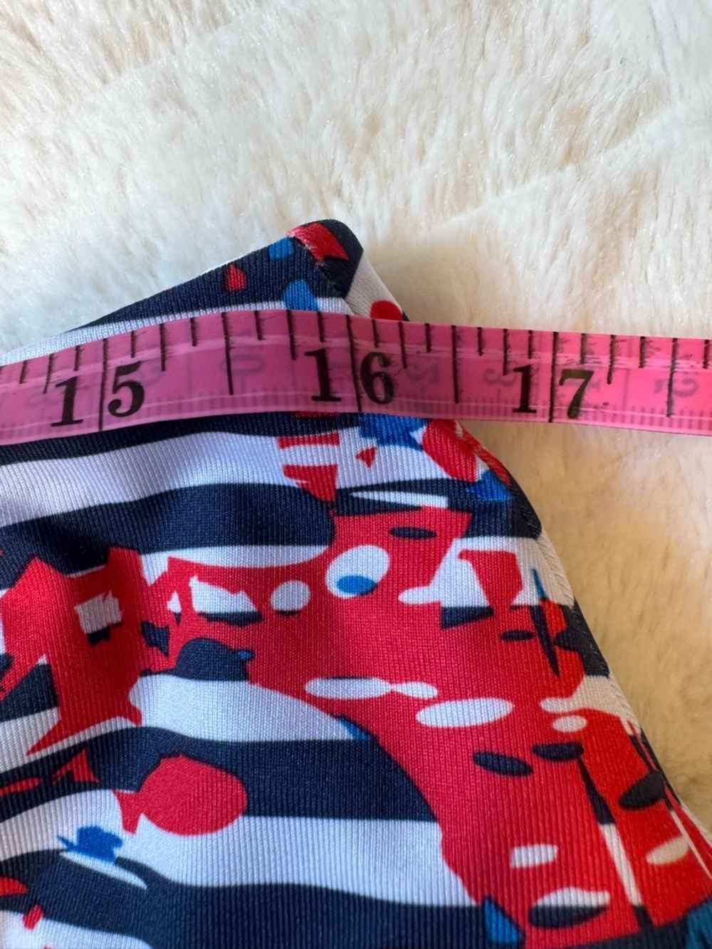 Bolle Athletic Skort Skirt L Red White Blue Striped Built In Shorts Swim Tennis - Picture 12 of 14